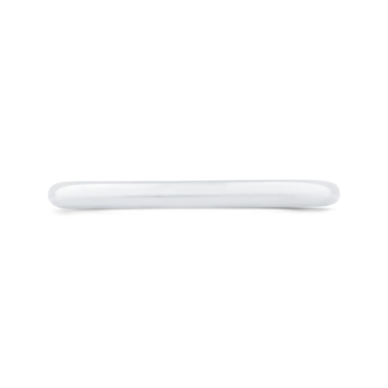 Plain Wedding Band in 14K White Gold