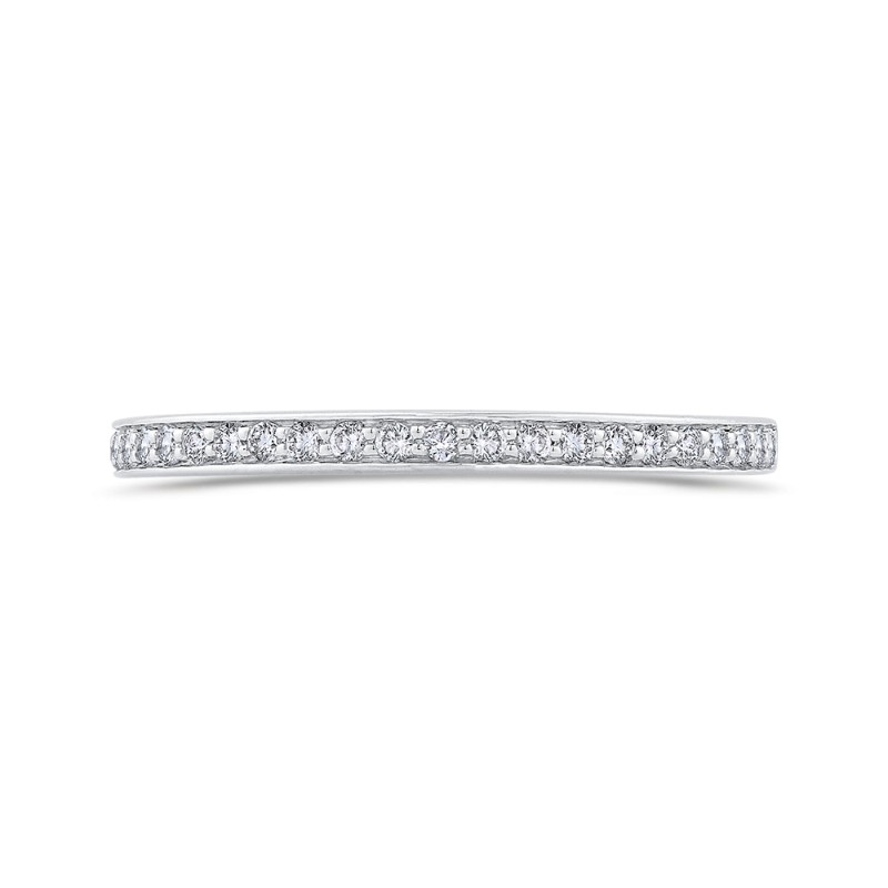 Diamond Half-Eternity Wedding Band in 14K White Gold
