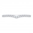Round Diamond Wedding Band in 14K White Gold