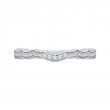 Round Diamond Half-Eternity Wedding Band in 14K White Gold