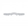 Round Diamond Wedding Band in 14K White Gold