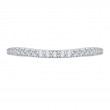 Round Diamond Wedding Band in 14K White Gold