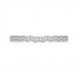 Round Diamond Wedding Band in 14K White Gold