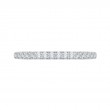 Round Diamond Half-Eternity Wedding Band in 14K White Gold
