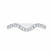 Round Diamond Wedding Band in 14K White Gold