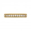 Round and Princess Cut Diamond Wedding Band in 14K Yellow Gold
