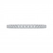 Round Diamond Wedding Band in 14K White Gold