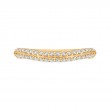 Round Diamond Half-Eternity Wedding Band in 14K Yellow Gold