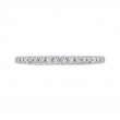 Round Diamond Wedding Band in 14K White Gold