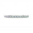 Round Diamond Half-Eternity Wedding Band in 14K White Gold
