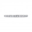 Round Diamond Half-Eternity Wedding Band in 14K White Gold