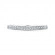 Round Diamond Half-Eternity Wedding Band in 14K White Gold