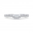 Round Diamond Wedding Band in 14K White Gold