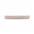 Round Diamond Half-Eternity Wedding Band in 14K Rose Gold
