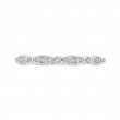 Round Diamond Wedding Band in 14K White Gold