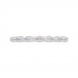 Diamond Wedding Band in 14K Two Tone Gold