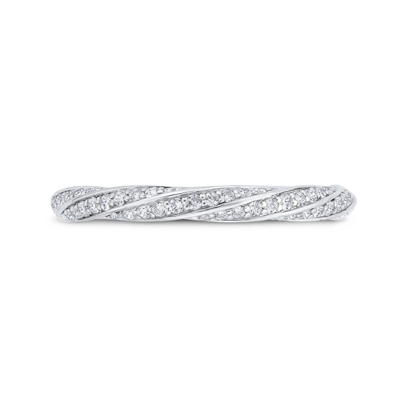 Diamond Wedding Band in 14K White Gold