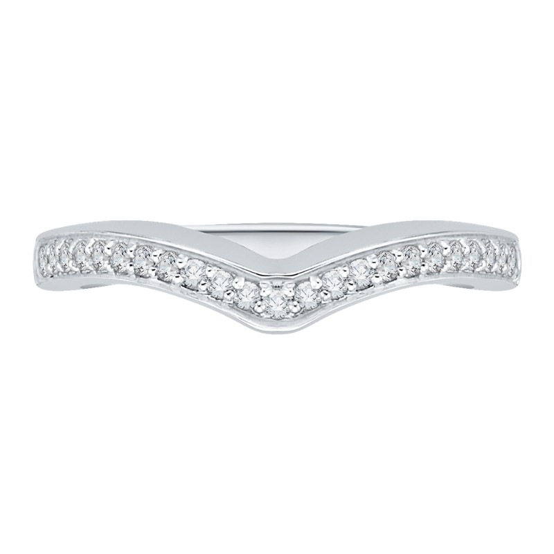 Diamond Wedding Band in 14K White Gold