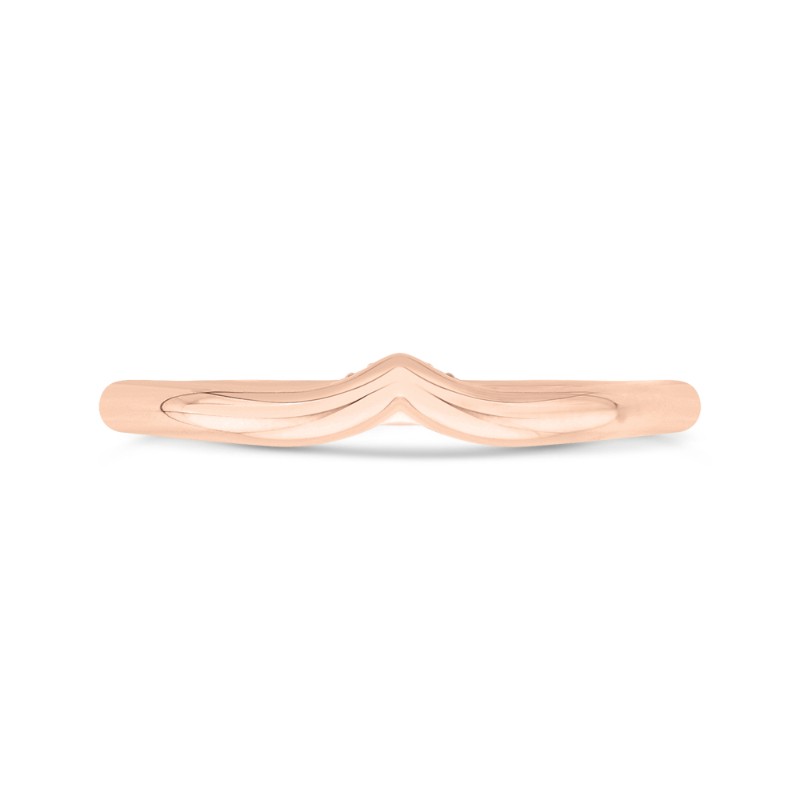 Diamond Wedding Band in 14K Rose Gold