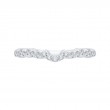 Round Diamond Wedding Band in 14K White Gold