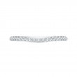 Round Diamond Half-Eternity Wedding Band in 14K White Gold