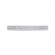 Diamond Half-Eternity Wedding Band in 14K Two Tone Gold
