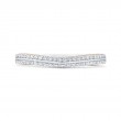 Euro Shank Diamond Wedding Band in 14K Two Tone Gold