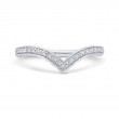 Diamond Counter Wedding Band in 14K White Gold