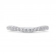 Round Diamond Wedding Band in 14K White Gold