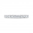 Round Diamond Half-Eternity Wedding Band in 14K White Gold