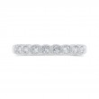 Round Half-Eternity Diamond Wedding Band in 14K White Gold