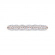 Diamond Wedding Band in 14K Two Tone Gold