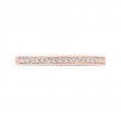 Diamond Wedding Band in 14K Rose Gold