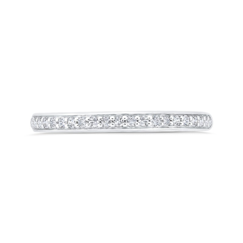 Diamond Wedding Band in 14K White Gold