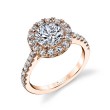 Round Cut Classic Halo Engagement Ring - Jacalyn