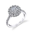 Round Cut Classic Halo Engagement Ring - Jacalyn