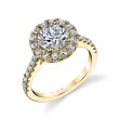 Round Cut Classic Halo Engagement Ring - Jacalyn