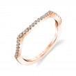 Contoured Wedding Band - Scarlett