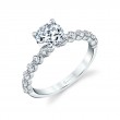 Round Cut Delicate Engagement Ring - Ivanna
