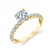 Round Cut Delicate Engagement Ring - Ivanna