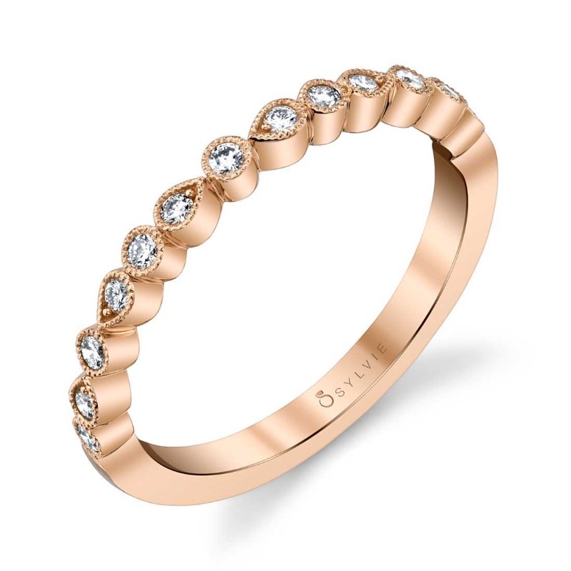 Delicate Stackable Wedding Band - Eugenie