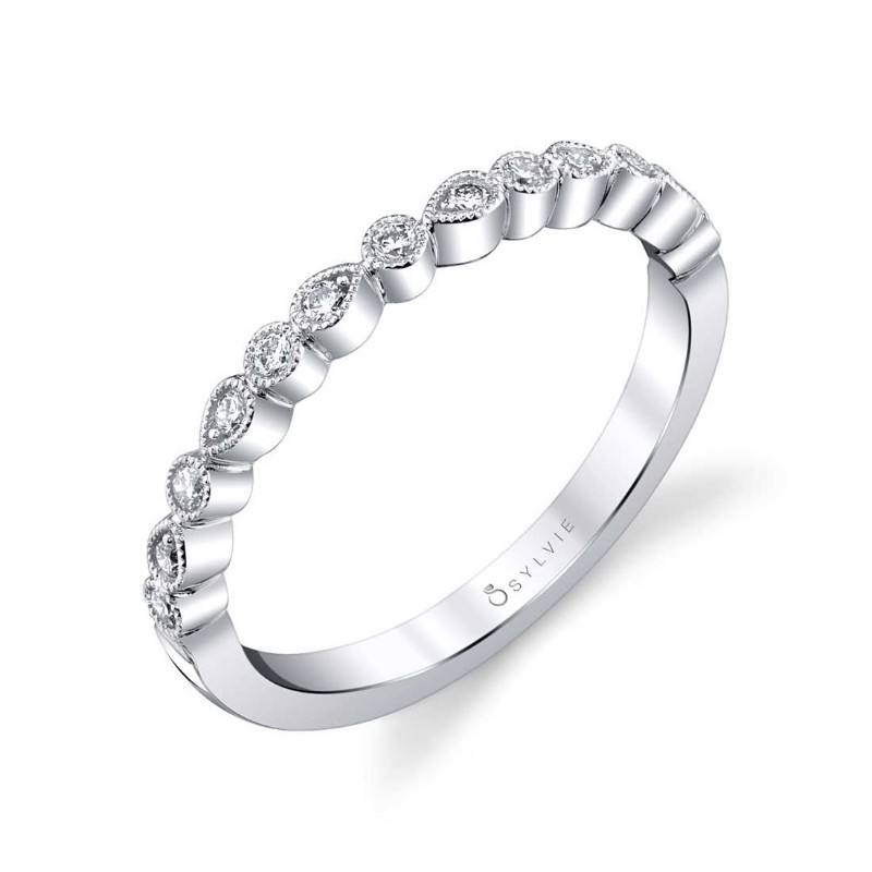 Delicate Stackable Wedding Band - Eugenie