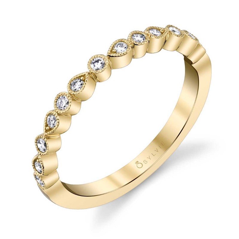 Delicate Stackable Wedding Band - Eugenie