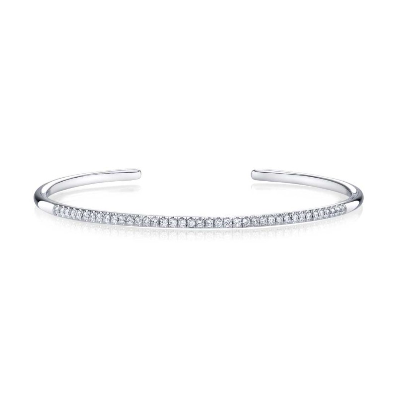 Open Diamond Bangle