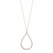 Diamond Hoop Necklace - .50 Carats