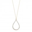 Diamond Hoop Necklace - .50 Carats