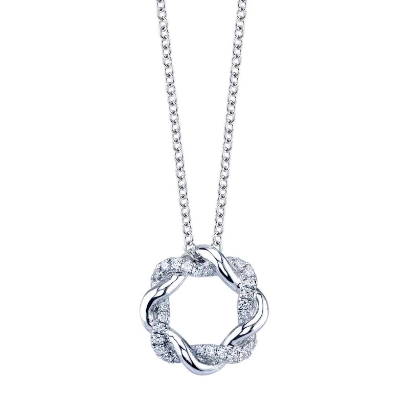 Diamond Swirl Pendant