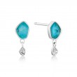 Turquoise Drop Stud Earrings