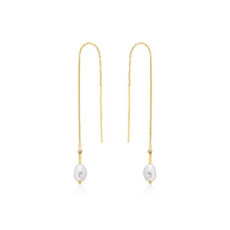 Pearl Threader Earrings