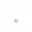 Gold Disc Barbell Single Earring